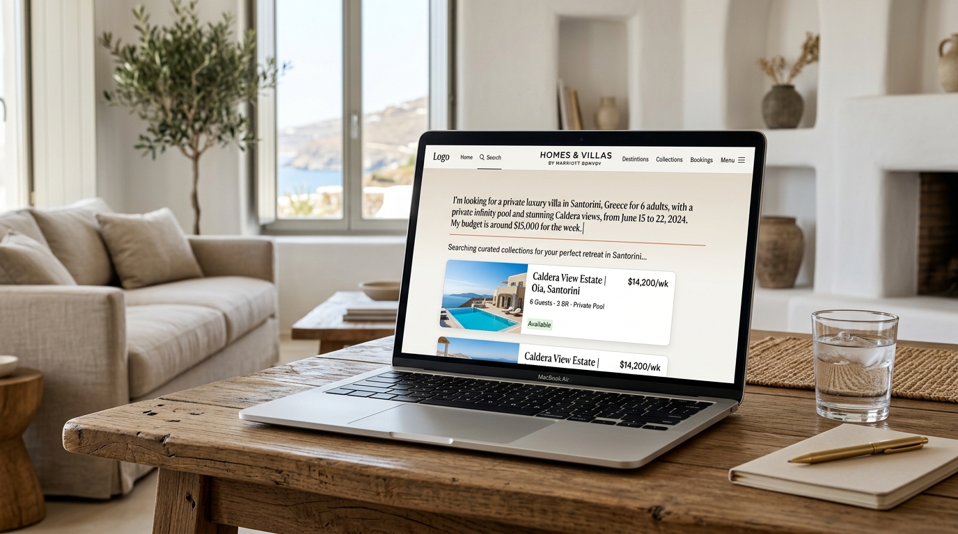 Homes and Villas by Marriott Bonvoy AI Search Tool